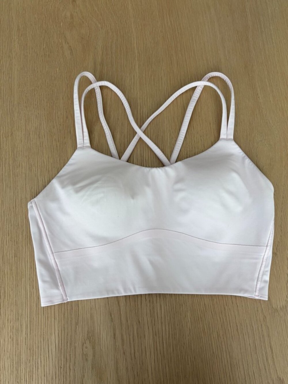 Lululemon Like a Cloud Longline Bra – Strawberry Milkshake – Size 6